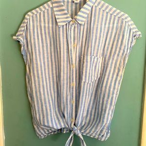 Vertical striped top